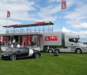 Gull Wing Pod Hospitality Trailer - Roadshow Trailers 